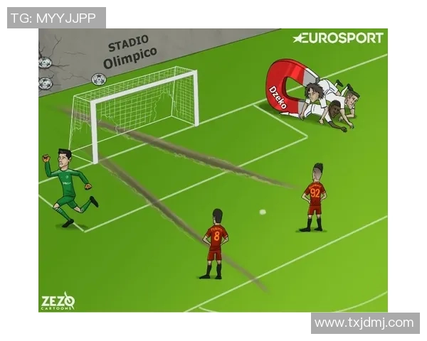 足球明星卡通聚集赛场 动感背景与球星精彩瞬间的完美结合